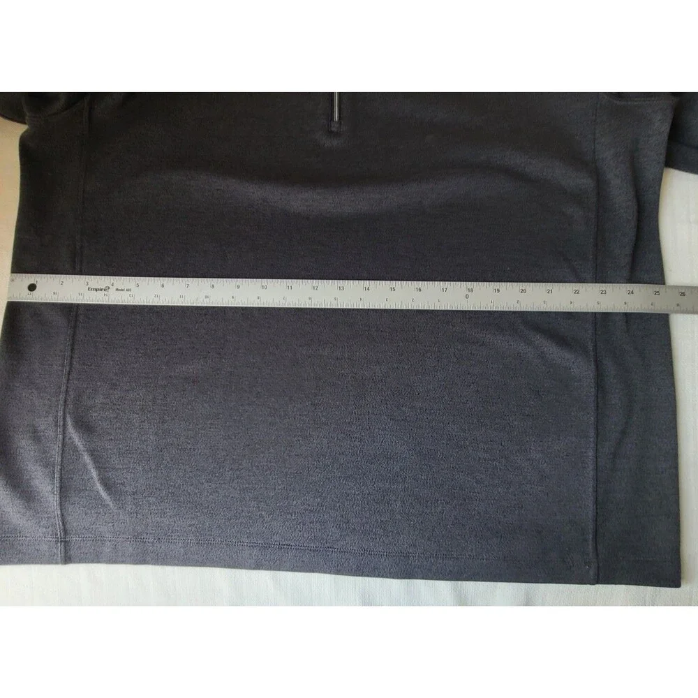 Nike Golf Dri-FIT Mens XXL 1/4 Zip Pullover Crown Royal Gray Performance